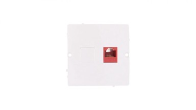 SIMON Basic jednostruka računalna utičnica RJ45 Cat.5e BMF51.02/11, bijela