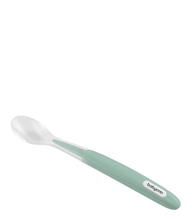 BABYONO Silikonska mekana žlica, zelena