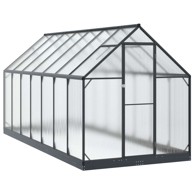 Vrtni staklenik 183,5 x 423,5 x 207 cm, antracit