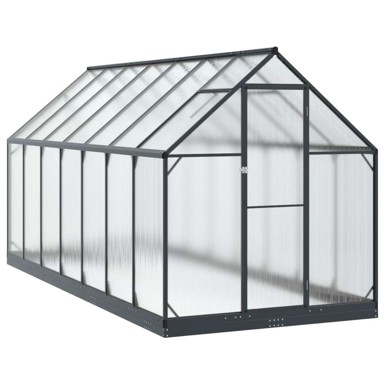 Vrtni staklenik 183,5 x 423,5 x 207 cm, antracit