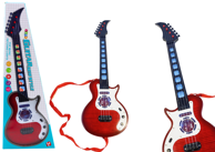 Električna gitara za djecu, crvena
