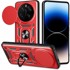 MAX MOBILE Anti-Shock maskica s prstenom za Honor Magic 8 Lite, crvena