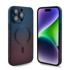 Ojačana futrola Ombre za Apple iPhone 11 Pro, za MagSafe + zaštitno staklo, tamnoplava