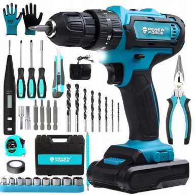 DEXXER Udarni odvijač Set 21V bežični 50 Nm, 2x2Ah Li-ion, LED, kutija