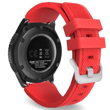 BStrap Silicone Sport remen za Samsung Gear S3, red