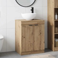 Set kupaonskog namještaja od konstruiranog drva, hrast artisan