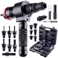 FALON TECH Nitovnica za navojne matice i zakovice M3 M12 s adapterom za odvijač i bušilicu
