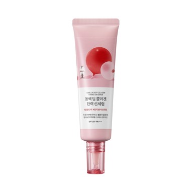 ROUND LAB Učvršćujući serum za zaštitu od sunca Camellia Deep Collagen Firming Sun Serum SPF50+ 50 ml
