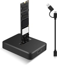 Priključna stanica za M.2 NVMe/SATA SSD, 10 Gbps/5 Gbps, USB 3.1 Gen 2, M-Key/B+M Key, za 2230-2280 SSD