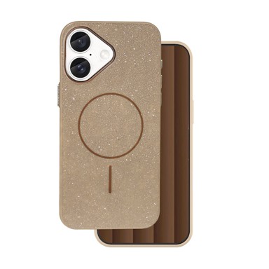GLITTER THIN MAG Maskica za iPhone 17, smeđa