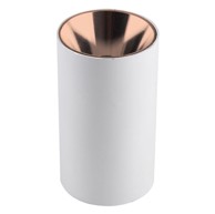 Okrugla stropna svjetiljka GU10, bijelo/bakrena