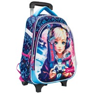 CONNECT Školski ruksak s kotačima XT Gamer Girl