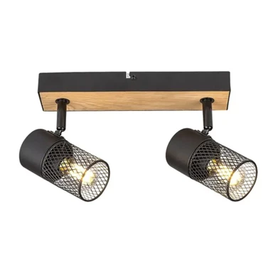 Reflektor, Metta, RA71152, E14, 2x max 40W, IP20, hrast