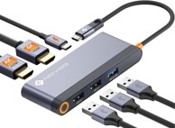 NOVOO USB-C hub dual HDMI 4K