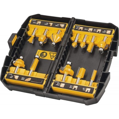 DEWALT Set glodala za drvo DT90016, 12 komada, 8 mm prihvat