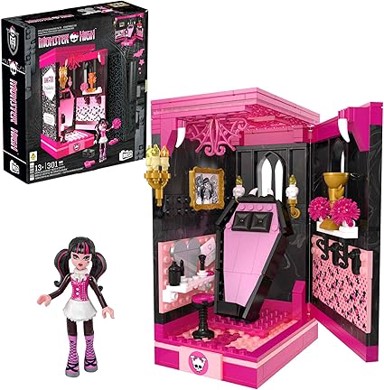 MATTEL Set za sastavljanje Monster High Mega, Draculaurina Boo-k Crypt