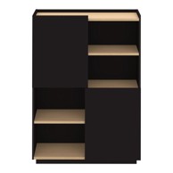 TEMAHOME Crna mat polica za knjige 100x147 cm Nina 