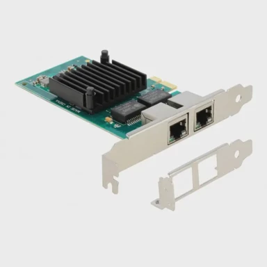 DELOCK Mrežna kartica PCIe x1, 2× RJ45 Gigabit LAN, Intel i350