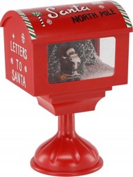 Poštanski sandučić za pisma Djedu Božićnjaku, 27 x 20 x 41 cm,svijetla i glazba