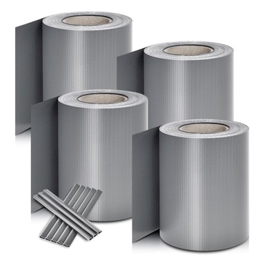 HOMESTAR Set traka za privatnost ograde 35 x 0,19 m, siva