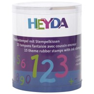 HEYDA Set žigova Brojevi s jastučićem 15 kom 20-48884 78