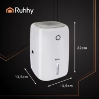 RUHHY Mini odvlaživač zraka sa spremnikom 800 ml, bijeli
