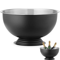 BAR UP Čelična zdjela za šampanjac 13 l 393 x 214 mm, crna