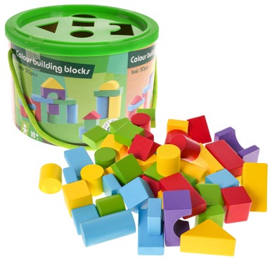 Set drvenih blokova 50 komada i razvrstivač