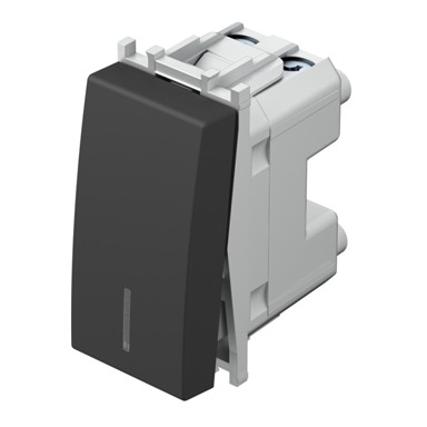 Prekidač 1-polni 16AX 250 V~ 1M SB, crni indikator