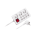 REBEL Produžni kabel, 7 utičnica, prekidač, 3 m
