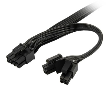 SILVERSTONE Kabel SST-PP13, EPS 8-pin na EPS 8-pin i 4+4-pin, adapter