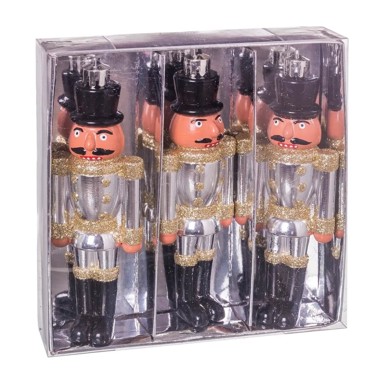 CASA SELECCIÓN Božićni ukrasi Vojnik, set 3 komada, 13 cm  