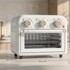 HOMESTAR Mini pećnica s fritezom na vrući zrak 12 litara 1200 W s 5 programa, limom za pečenje i košarom za prženje