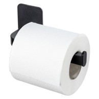 ALLSTAR Crni plastičan držač toaletnog papira s postavljanjem bez bušenja Parma