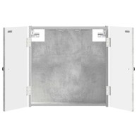 Kabinet za mete EDE, betonska siva, 52,5 × 10,5 × 53,5 cm