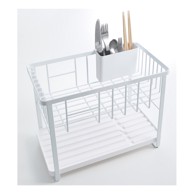 YAMAZAKI Dvoetažan metalni ocjeđivač za posuđe Tower