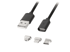 KRUGER&MATZ USB kabel 3u1, Micro USB / USB-C / Lightning, 1 m