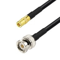 Antenski kabel BNC utikač / SMB utičnica, RG58, 1 m