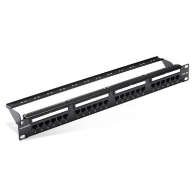 VENTION Keystone Patch Panel CAT5E, 24 portova, UTP, crni, za vodiče 22–26 AWG