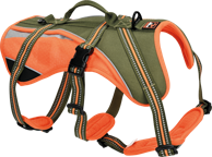 DOGS CREEK Oprsnica za pse Revolution L, narančasta/zelena