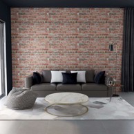 Zidni paneli 10 kom 100x50 cm EPS pjena, crvena