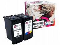 INKDIGO Komplet tinti PG540 CL541 za Canon Pixma GM2050 MG2140 MX370, crna i trobojna
