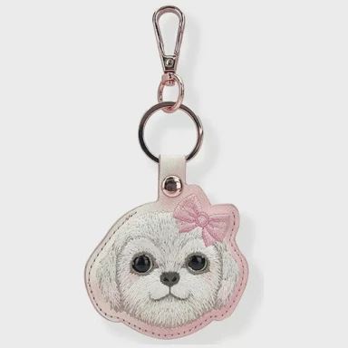 NIMMY Futrola/privjesak za ključeve Big Eyed Pet 2.0 za AirTag lokator, pink