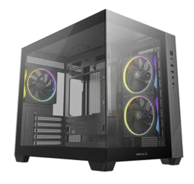 DEEPCOOL PC kućište CG330 3F, panoramski dizajn, crno