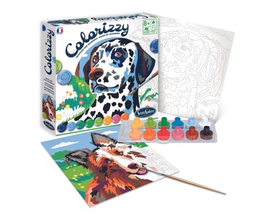COLORIZZY Slikanje po brojevima Psići