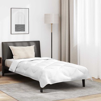 Zimski set jorgana s jastukom, 2 kom, 140 x 220 cm, mikrovlakna, bijeli