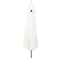 Vrtni suncobran ø395 x 245 cm, pijesak bijela