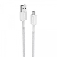ANKER USB-A na USB-C pleteni kabel 322, bijeli, 0.9m