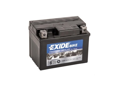 EXIDE Moto akumulator AGM12-4 3Ah 50A D+ (11,3X7X8,5)