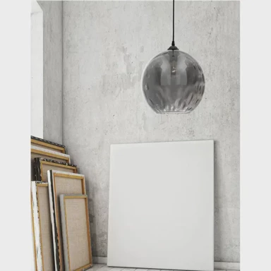 NOVA LUCE Visilica Jerardo NL8436423, E27, IP20, dimljena i crna